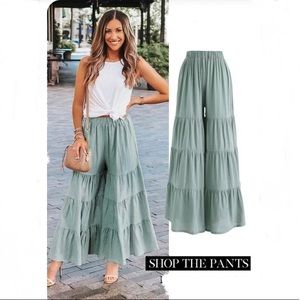  Jersey Palazzo Pants 